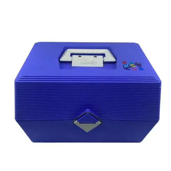 Caboodles Vintage 80s Nail Care Organizer Case - Large Purple W/ White Handle - Picture 1 of 8